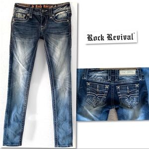 Rock Revival Jeans - Rock Revival Alivia Skinny Jeans SZ 26 x 31 Rock Revival Jeans - Rock Revival Alivia Skinny Jeans SZ 26 x 31